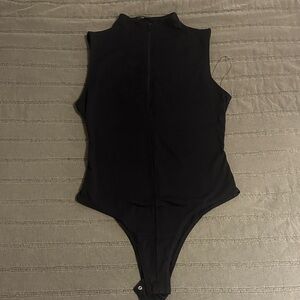 Wild Fable Black Sleeveless Bodysuit